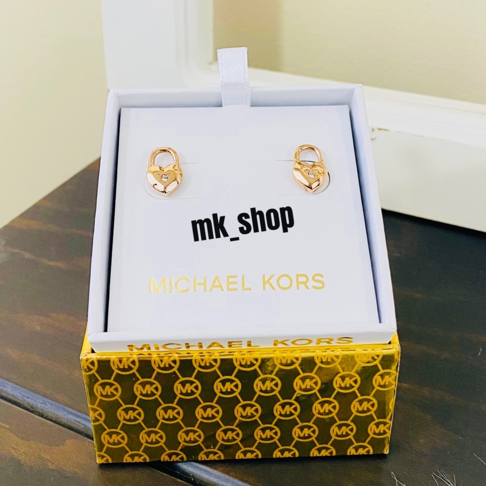 Michael Kors Heart Stud Earrings